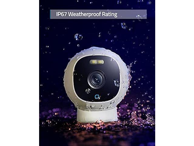 TETHYS Wireless Security Camera 1080P Indoor [Work with Alexa] Pan/Tilt WiFi Smart IP Camera Dome Surveillance System w/Night Vision,Motion...