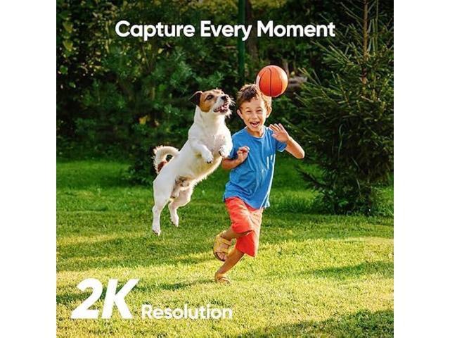 eufy Security SoloCam C210, Wireless Outdoor Camera, 2K Resolution, No Monthly Fee, Wireless, 2.4 GHz Wi-Fi, HomeBase 3 Compatible