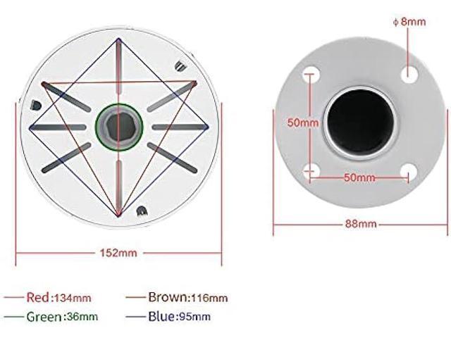 compcctv Security Camera Mount Bracket, Dome Camera Mount Universal Camera Wall Mounting Bracket for CCTV Security Camera/IP Camera