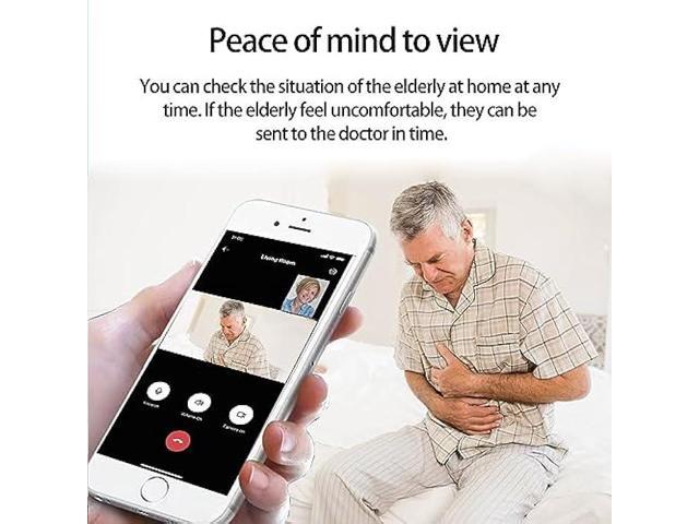 SIYZHOP Video Calling Indoor Camera with 2.8 inches Screen,Two-Way Video Camera,Camera has Call Phone Button,360°Security WiFi Camera for...