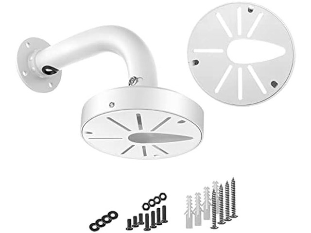 WiTi 6 inch Base Wall Mount Bracket for Dome Cameras IP CCTV,Cable Management Junction Box Universal Pole Mounting Holder Security Surveillance...