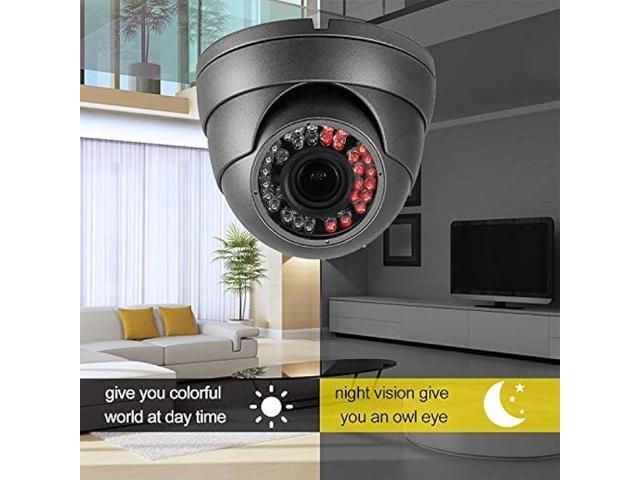 Analog CCTV Camera HD 1080P 4-in-1 (TVI/AHD/CVI/CVBS) Security Dome Camera Outdoor, 2.8mm-12mm Manual Focus/Zoom Varifocal Lens, Weatherproof Metal...