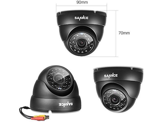 SANNCE 960H Dome Security Camera, 800TVL CCTV Surveillance Camera with 100ft Night Vision, IP66 Waterproof for 960H,720P,1080P,5MP,4K Analog...