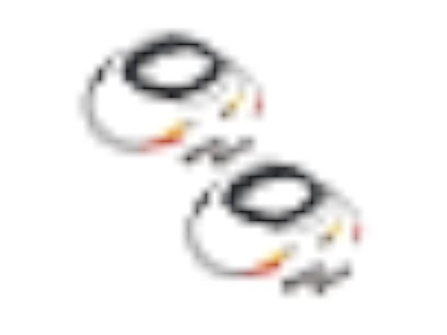 Flashmen 2-Pack 25ft HD Video Power Security Camera Cables Pre-Made All-in-One Extension Wire Cord with BNC Connectors for CCTV Security Camera Black