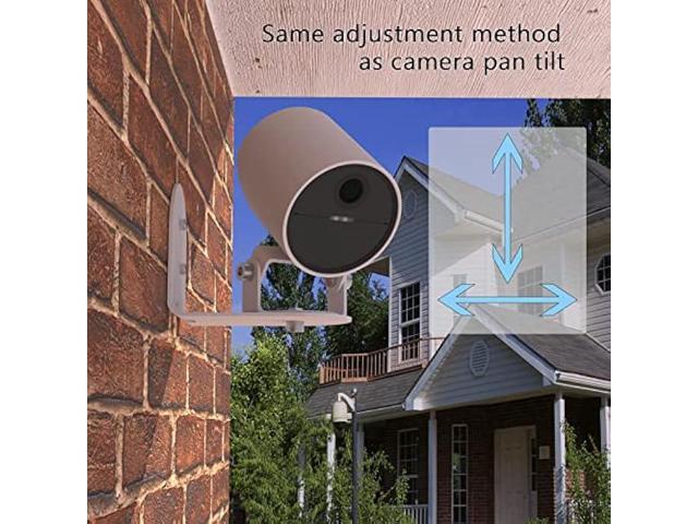 Teccle Metal Wall Mount for SimpliSafe Outdoor Camera, Anti-Drop, 360 Degree Adjustment Swivel Mount Bracket (Camera Not Included) (1 Pack)