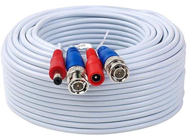Tainston 4 Pack 30 Feet BNC Video Power Cable,BNC Extension Wire Pre-Made All-in-One Video Security Camera Wire with Connectors for CCTV Camera DVR...
