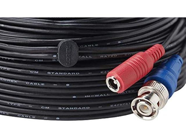 Lorex 4K RG59 Power Accessory Cable, Video Cable for Security Camera Systems, for Analog HD (CVI/TVI/AHD/MPX) or Analog (CVBS) Surveillance System,...