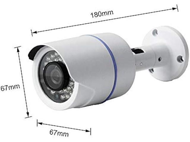 Night Watch Security 1 Pack Analog HD 1080p Wired Bullet Camera (White, Camera Only, Compatible with Night Owl DVRs)