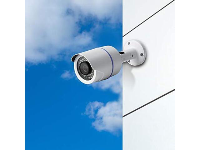 Night Watch Security 1 Pack Analog HD 1080p Wired Bullet Camera (White, Camera Only, Compatible with Night Owl DVRs)