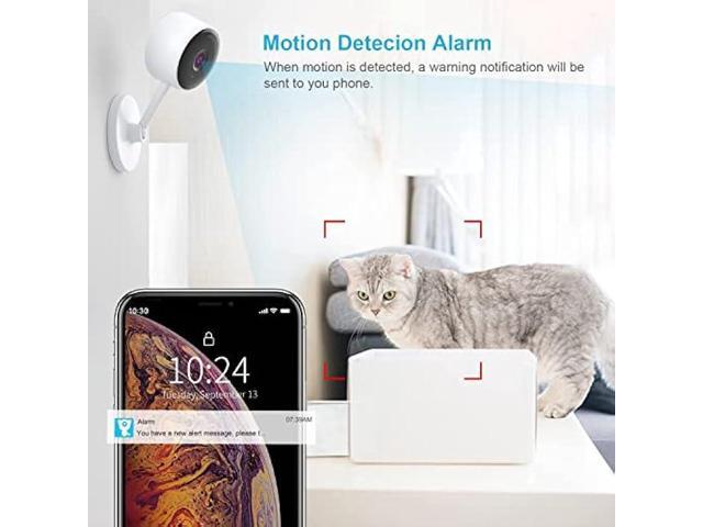 Indoor Camera, Cameras for Home Security with Night Vision, Pet Camera with Phone App, 1080P Indoor Security Camera, Motion Detection, 2-Way Audio,...