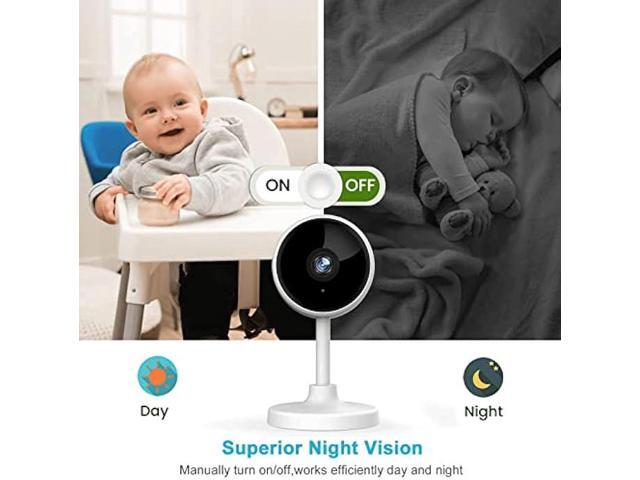 Indoor Camera, Cameras for Home Security with Night Vision, Pet Camera with Phone App, 1080P Indoor Security Camera, Motion Detection, 2-Way Audio,...