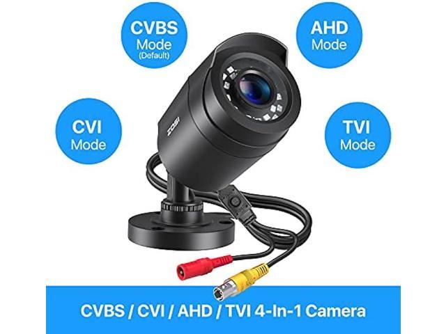 ZOSI 2.0MP 1080p 1920TVL Outdoor Indoor Security Camera,Hybrid 4-in-1 TVI/CVI/AHD/CVBS CCTV Camera,80ft IR Night Vision Weatherproof For...