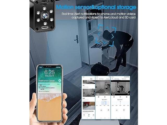 4K Spy Camera Charger Supports 2.4G/5G WiFi, Spy Camera Hidden Camera, Wireless Mini Spy Camera, Small Secret Camera, Nanny Cam Hidden Camera with...