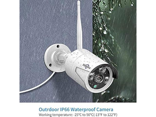 Hiseeu Camera Add on 3MP Outdoor Wireless Security Camera, Waterproof Outdoor Indoor 3.6mm Lens IR Cut Day & Night Vision with Power Adapter,...