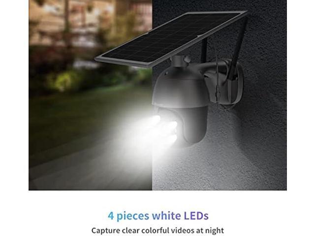 SOLIOM S600 3G/4G LTE Outdoor Solar Powered Cellular Security Camera Wireless,Pan Tilt 360°View Spotlight,1080p Night Vision,2 Way Talk,PIR Motion...