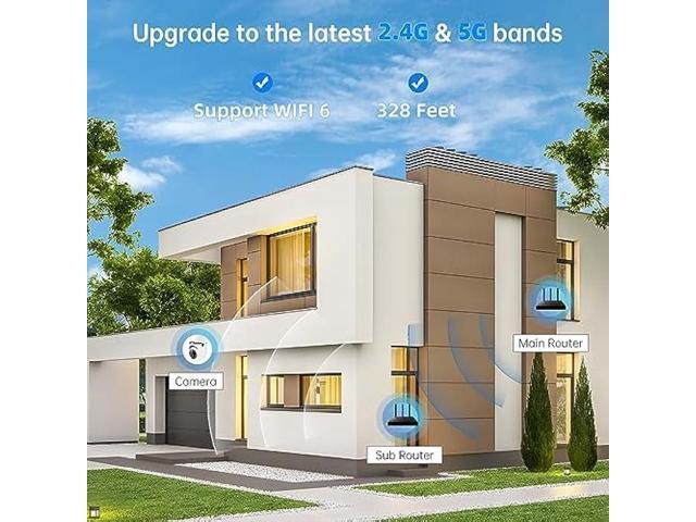 WESECUU Light Bulb Security Camera -5G& 2.4GHz WiFi 2K Security Cameras Wireless Outdoor Motion Detection and Alarm,Two-Way Audio,Color Night...