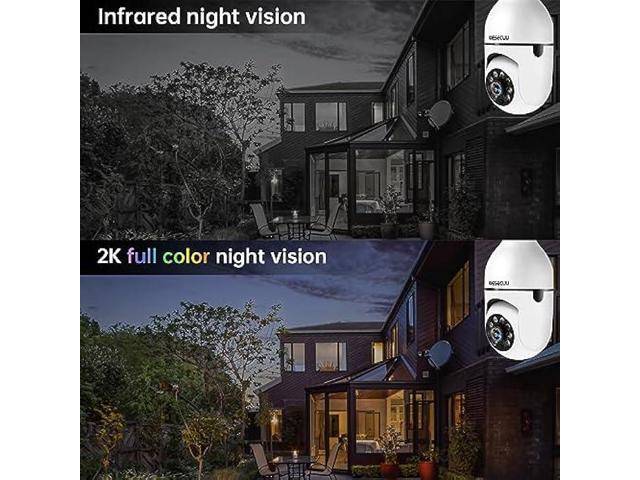 WESECUU Light Bulb Security Camera -5G& 2.4GHz WiFi 2K Security Cameras Wireless Outdoor Motion Detection and Alarm,Two-Way Audio,Color Night...