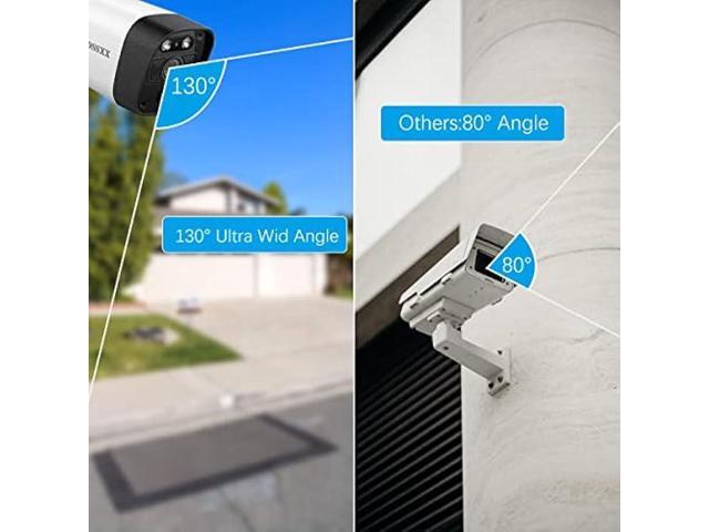 (All-in-One 5.0MP PIR Detection) 2-Way Audio Dual Antennas Outdoor Security Camera System Wireless with Monitor WiFi Home Security System 3K 5.0MP...