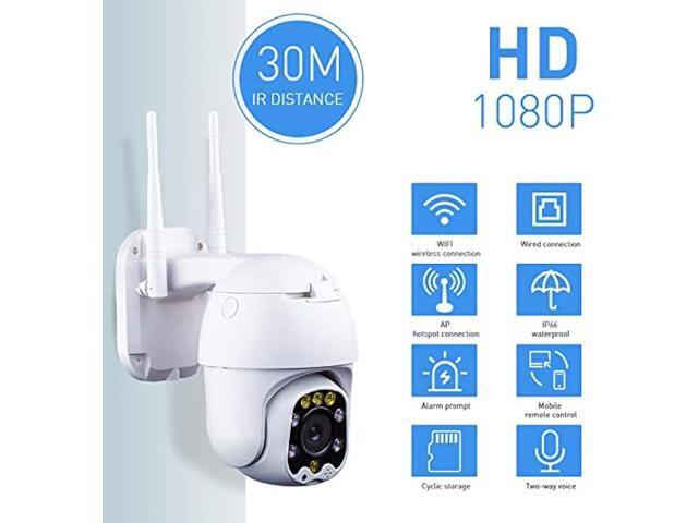 Alptop Outdoor PTZ WiFi IP Security Camera 1080P Home Surveillance Camera Pan/Tilt Two-Way Audio Motion Detection Color Night Vision Auto Tracking...