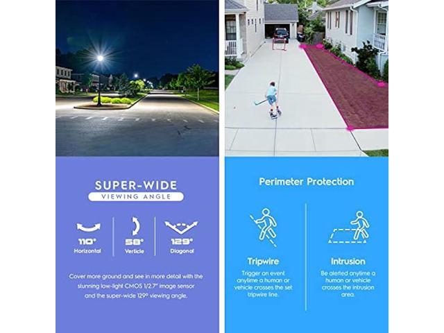 Amcrest 5MP AI Turret IP PoE Camera w/ 49ft Nightvision, Security IP Camera Outdoor, Built-in Microphone, Human & Vehicle Detection, Active...