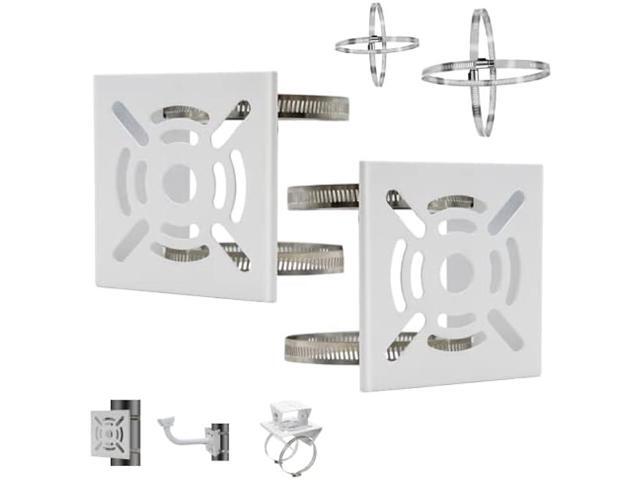 Lighfast 2pcs Universal Wall Mounting Bracket with 8 Loops, Vertical Pole Mount Adapter for CCTV Security Camera PTZ Dome Indoor Outdoor AP Access...