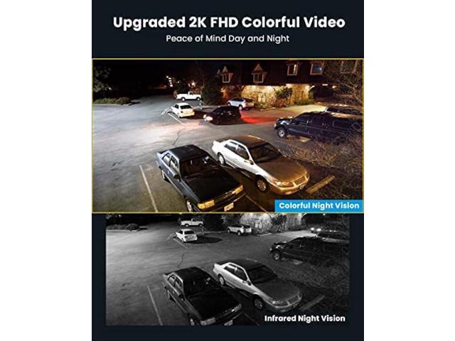 ieGeek Floodlight Camera Outdoor, 2K Wired Home Smart Security Cameras, 2.4G WiFi Flood Light Camera with Motion Sensor, Wiring 2600 Lumens Cam,...