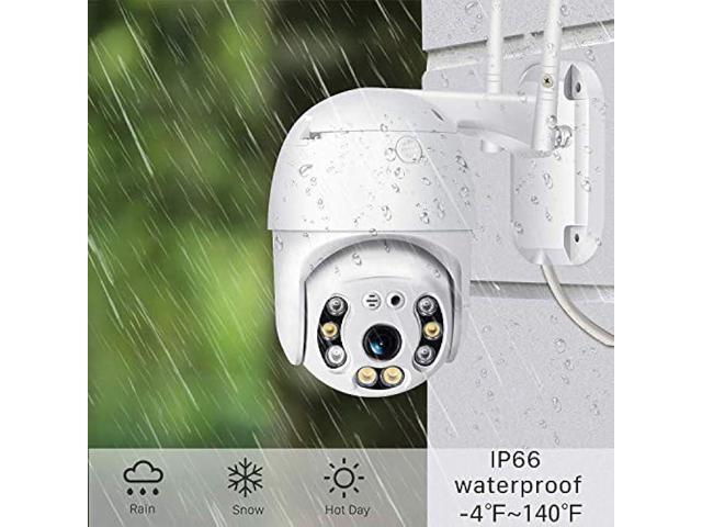 Pan Tilt Outdoor Security Camera, 1080P Home WiFi IP Camera, Pan Tilt Dome Surveillance Cam, Two Way Audio Motion Detection Clear Night Vision...