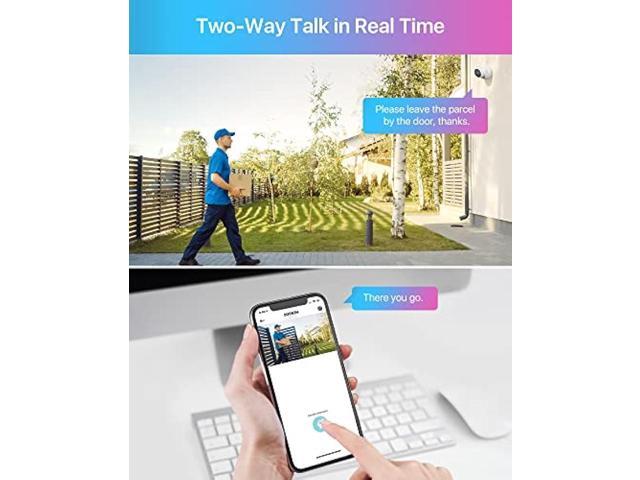 ZOSI ZG2258D 4K Add on Camera with Night Vision,Sound & Light Alarm,Two-Way Audio,IP66 Weatherproof,8MP Dome PoE IP Security Camera for Outdoor...