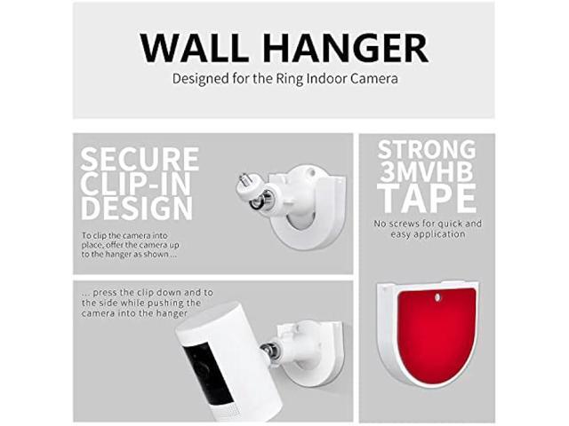 2pack Strong Adhesive Wall Mount +Adjustable Indoor/Outdoor Security Wall Mount Compatible with Arlo Pro/Pro 2/Pro 3/Ultra/Ultra 2,Ring Indoor Cam,...