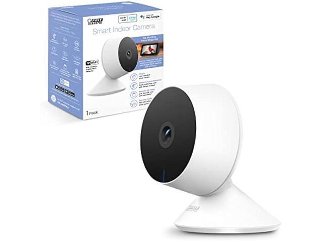 Feit Electric WiFi Camera, Indoor Camera with Motion Detection, 2.4GHz WiFi, Night Vision, 2-Way Audio, Works with Alexa & The Google Assistant,...