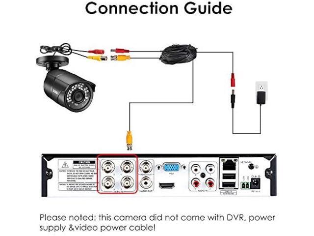 ZOSI 2.0MP HD 1080P 1920TVL Hybrid 4 in 1 TVI/CVI/AHD/CVBS Indoor Outdoor Home Security Cameras Weatherproof,120ft Night Vision,Aluminum Metal...