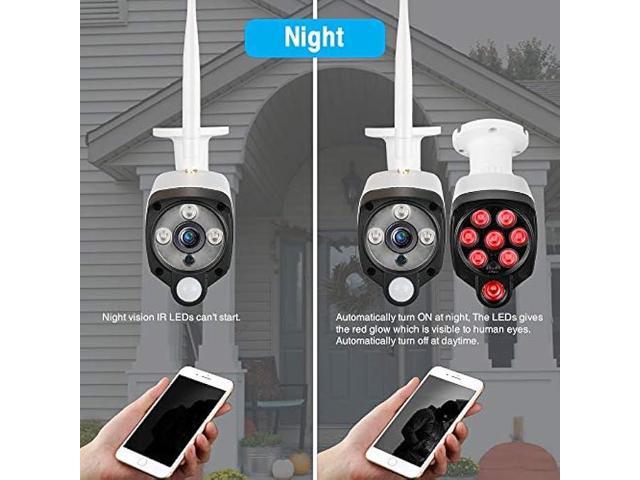 Tonton 2Pack LED IR Illuminator Wide Angle 8-LEDs 90 Degree 100Ft IR Infrared Flood Light, Compatible for CCTV Security Cameras,IP Camera,Bullet...