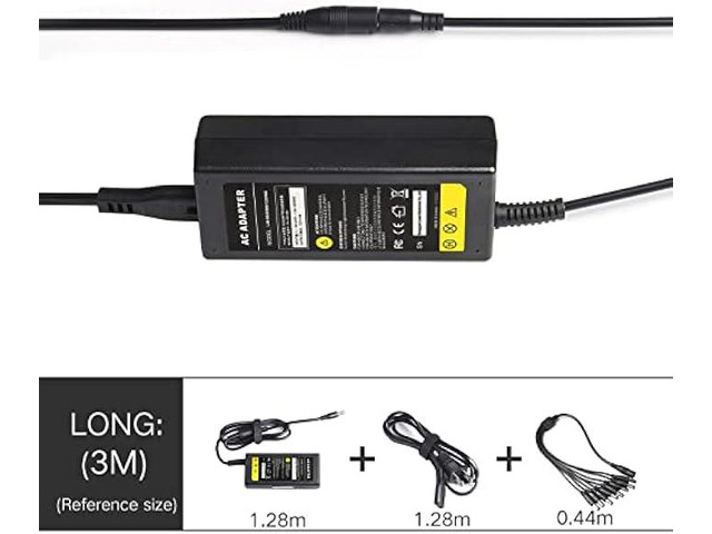 8-Way CCTV Camera Power Splitter-Security Camera Power Adapter-LED Driver Lighting Transformer DC Converter-Flexible LED Tape Strip Light AC DC...