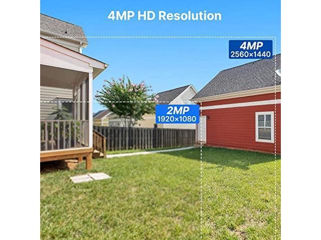 Hiseeu 4MP Solar Battery Powered Security Camera Wireless 2.5K, 2-Way Audio Rechargeable Outdoor WiFi Camea,Color Night Vision, Spotlight/Siren...