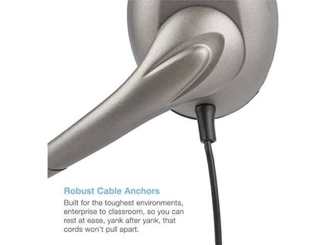 Cyber Acoustics USB Mono AC-840 Headset, Headphone with microphone, Great for Education, Office and Call Centers (AC-840)