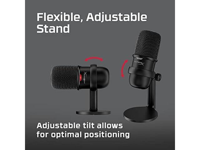 HyperX SoloCast USB Condenser Gaming Microphone, for PC, PS4, PS5 and Mac, Tap-to-Mute Sensor, Cardioid Polar Pattern, great for Streaming,...