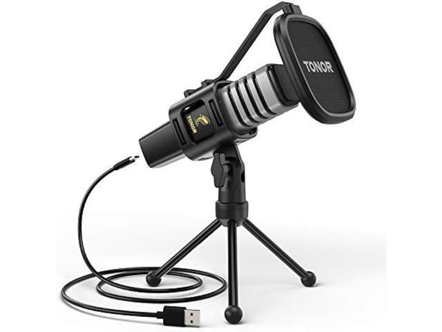 USB Microphone, TONOR Cardioid Condenser Computer PC Mic with Tripod Stand, Pop Filter, Shock Mount for Gaming, Streaming, Podcasting, YouTube,...