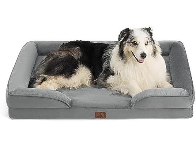 Bedsure Orthopedic Dog Bed for Extra Large Dogs - XL Washable Dog Sofa Bed Large, Supportive Foam Pet Couch Bed with Removable Washable Cover,...