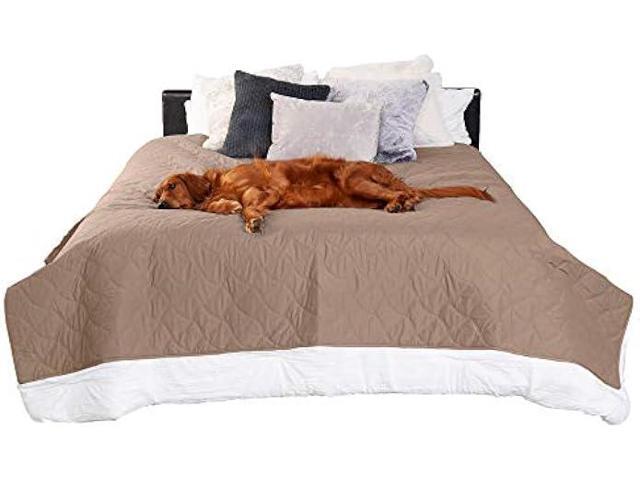 Furhaven Waterproof & Non-Slip King Size Mattress Cover Protector for Dogs & Cats, Washable, For Beds, Couches, & Car Seats - Quilted Twill Blanket...