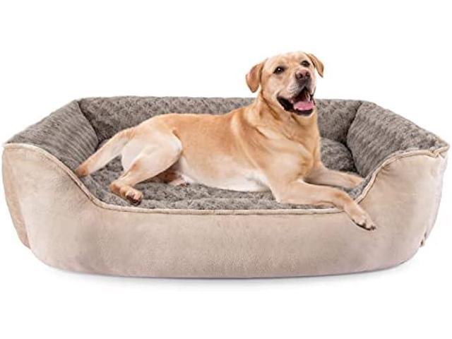 JOEJOY Rectangle Dog Bed for Large Medium Small Dogs Machine Washable Sleeping Sofa Non-Slip Bottom Breathable Soft Puppy Bed Durable Orthopedic...