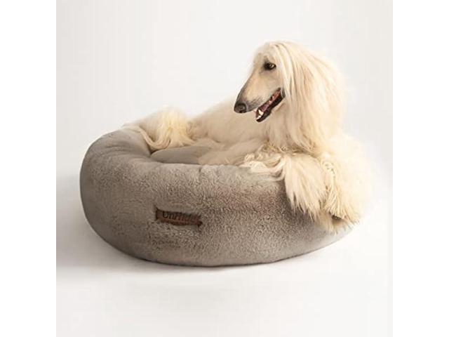 UnHide Floof Pet Bed - XL (40x14) - Extra Soft Dog Bed - Removable Faux Fur Cover - Machine Washable - Helps Ease Pet Anxiety & Provides The...