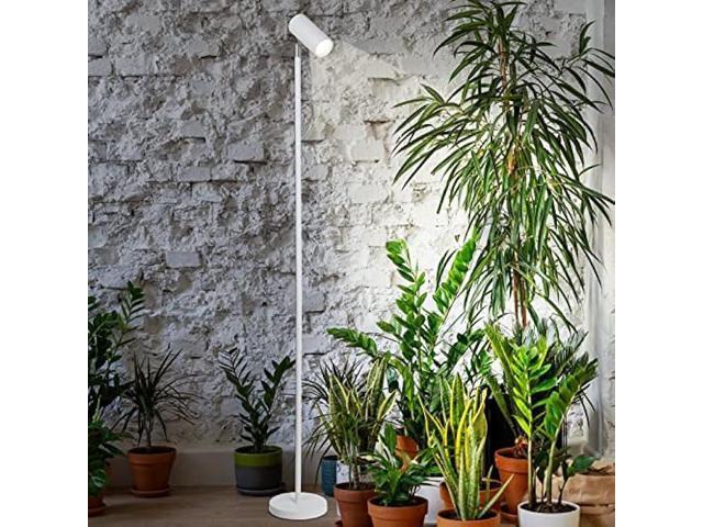 HMVPL White Grow Lights for Indoor Plants Full Spectrum,Tall Plant Light for Indoor Growing with 20W COB Plant Light Bulb,4/8/12H Timer,Led Growth...