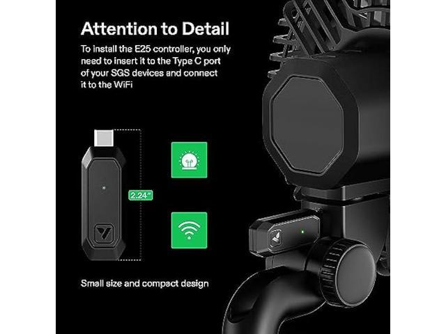 VIVOSUN GrowHub Controller E25, Supports Smart Grow System Devices, Easy to Install & Use, WiFi App Controllable, Expansion Port for E42/E42A, for...