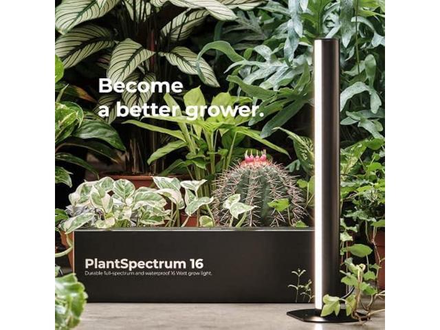 PlantSpectrum16 Grow Light, Full Spectrum LED Plant Growing Lamp 16Watt for Indoor Plants