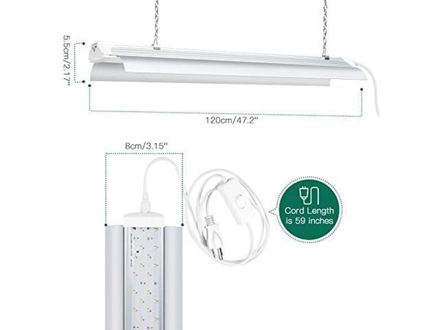 SZHLUX Grow Light 4ft 140W (2×70W, 800W Equivalent) Super Bright Full Spectrum Sunlight Plant Light, LED Grow Light Strips, Grow Light Bulbs for...