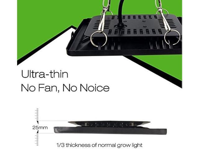 Waterproof 100W LED Grow Light Full Spectrum, New Technology COB LED Grow Light, Natural Heat Dissipation Without Noise, Suitable for Plants All...