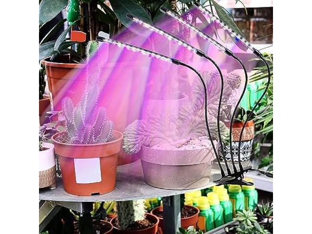 LEOTER Grow Light for Indoor Plants - Upgraded Version 80 LED Lamps with Full Spectrum & Red Blue Spectrum, 3/9/12H Timer, 10 Dimmable Level,...
