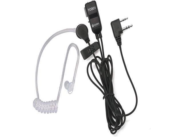 Two Way Radio Earpiece Noise Canceling Transparent Security Headphones Walkie Talkie Earphone with PTT/VOX Pair