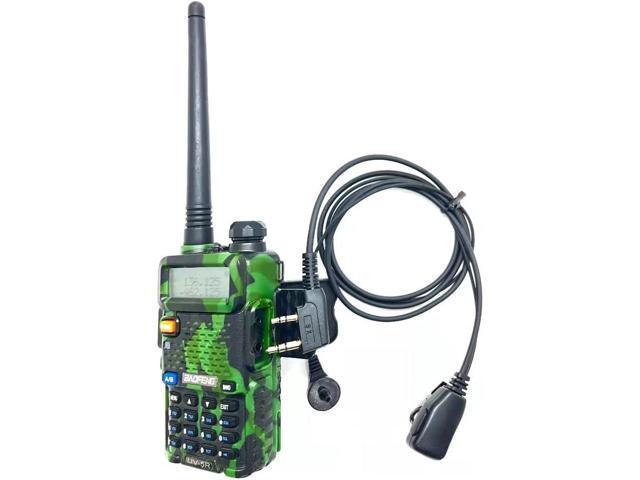 Walkie Talkie Earpiece(2 Pack) with Mic 2 Pin Covert Air Acoustic Tube Headset for Baofeng UV-5R BF-888S BF-F8HP Retevis H-777 Kenwood Arcshell...