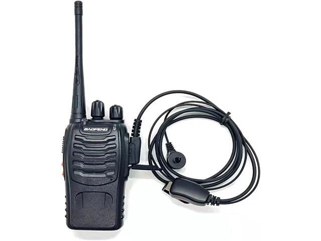 Walkie Talkie Earpiece(2 Pack) with Mic 2 Pin Covert Air Acoustic Tube Headset for Baofeng UV-5R BF-888S BF-F8HP Retevis H-777 Kenwood Arcshell...